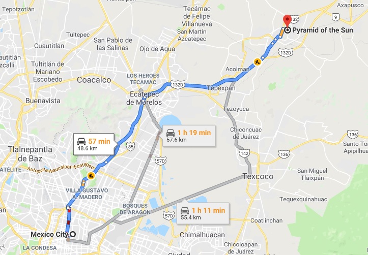 cdmx to teotihuacan