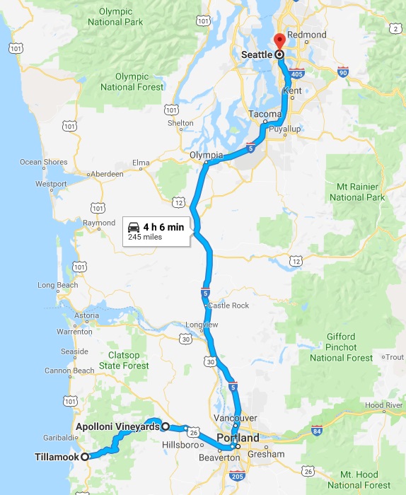 tillamook to SEA