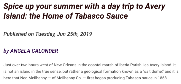 very local nola tabasco