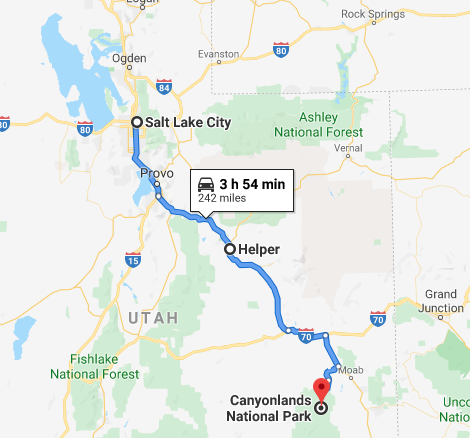 salt lake city to canyonlands