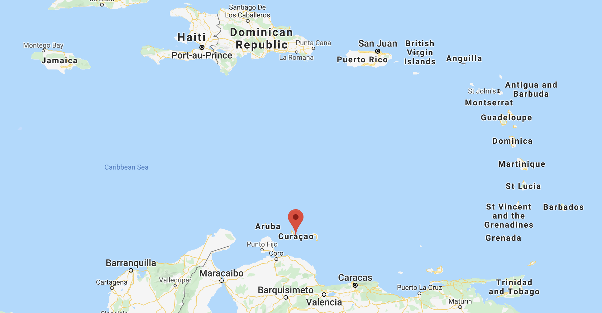 curaçao in the caribbean